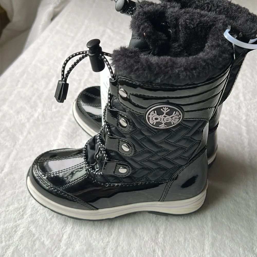 totes Kids Kenny Waterproof Faux Fur Boots